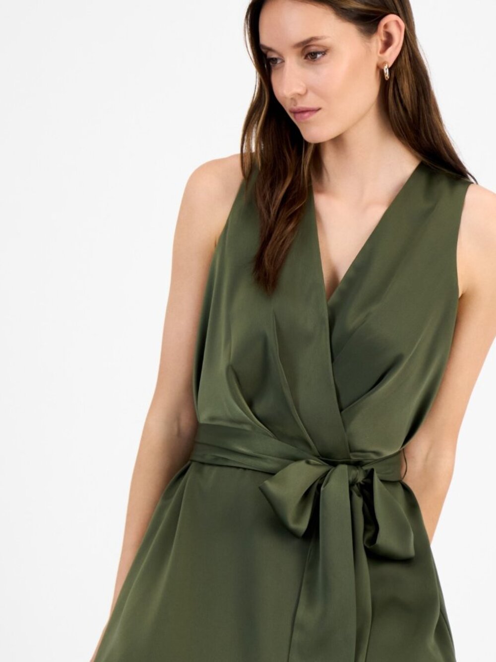 Anne Klein Montreal Satin MIDI Dress - Picture 4 of 5